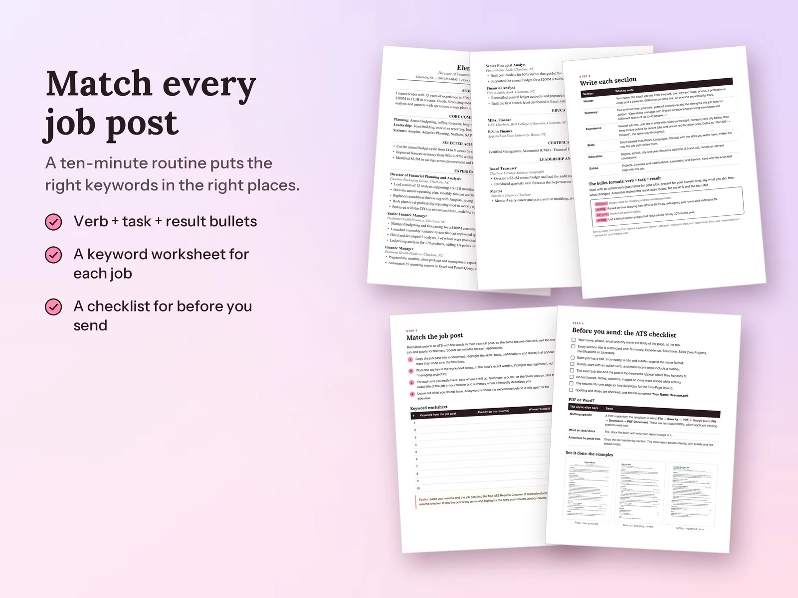 ATS Resume Templates for Word and Google Docs: Match every job post