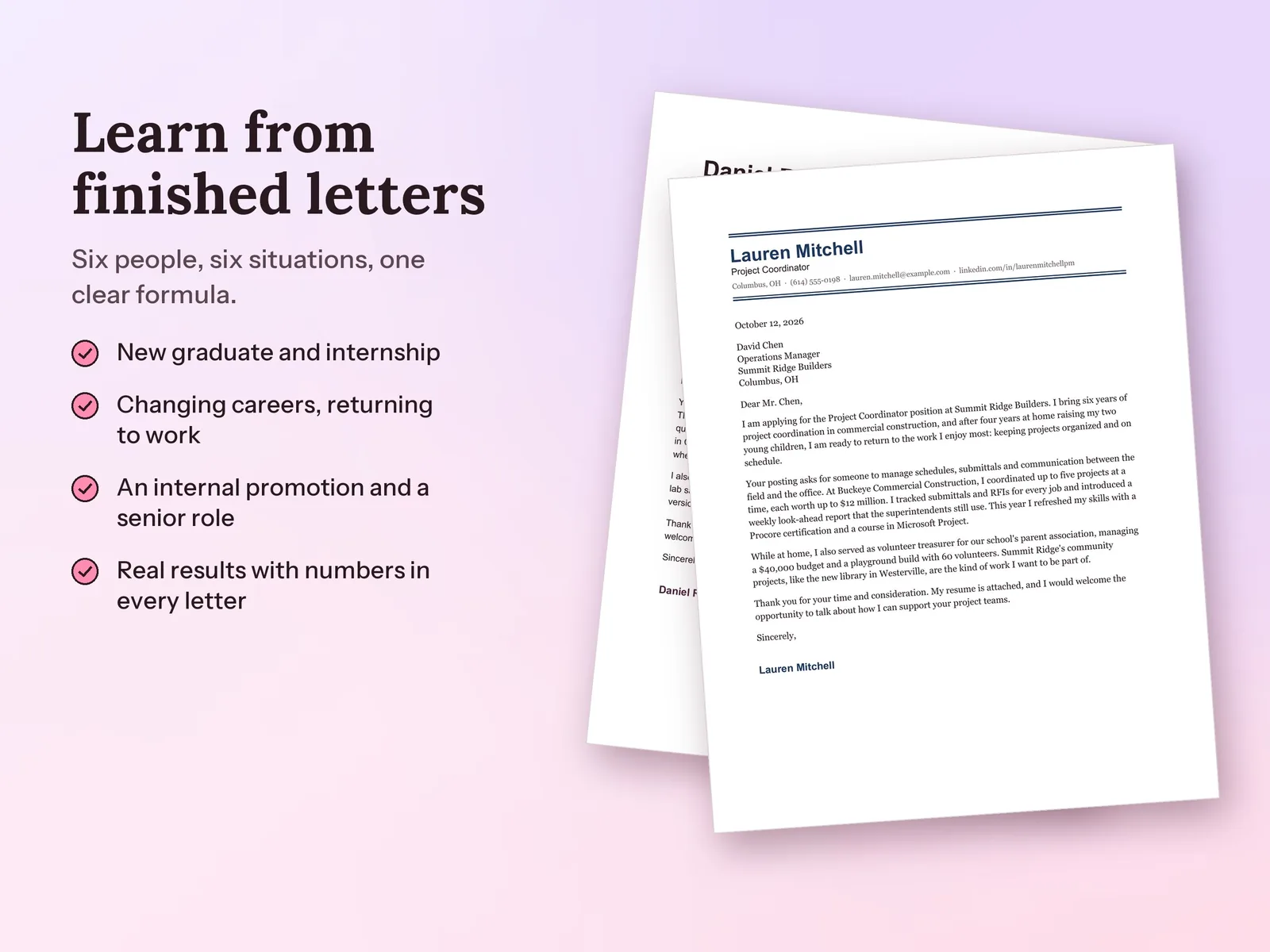 Cover Letter Templates for Google Docs: Learn from finished letters