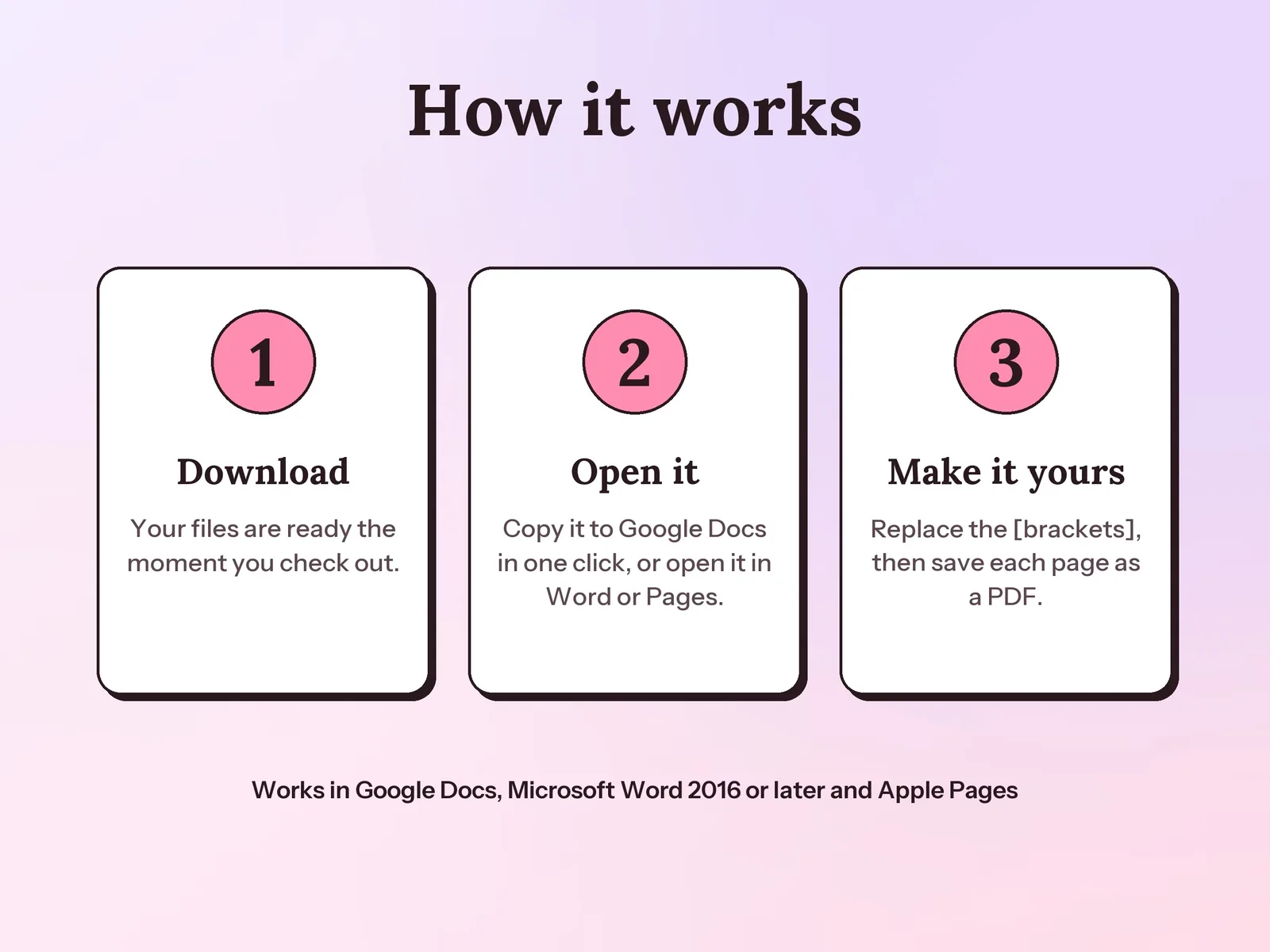 Resume and Cover Letter Templates for Google Docs: how it works in three steps