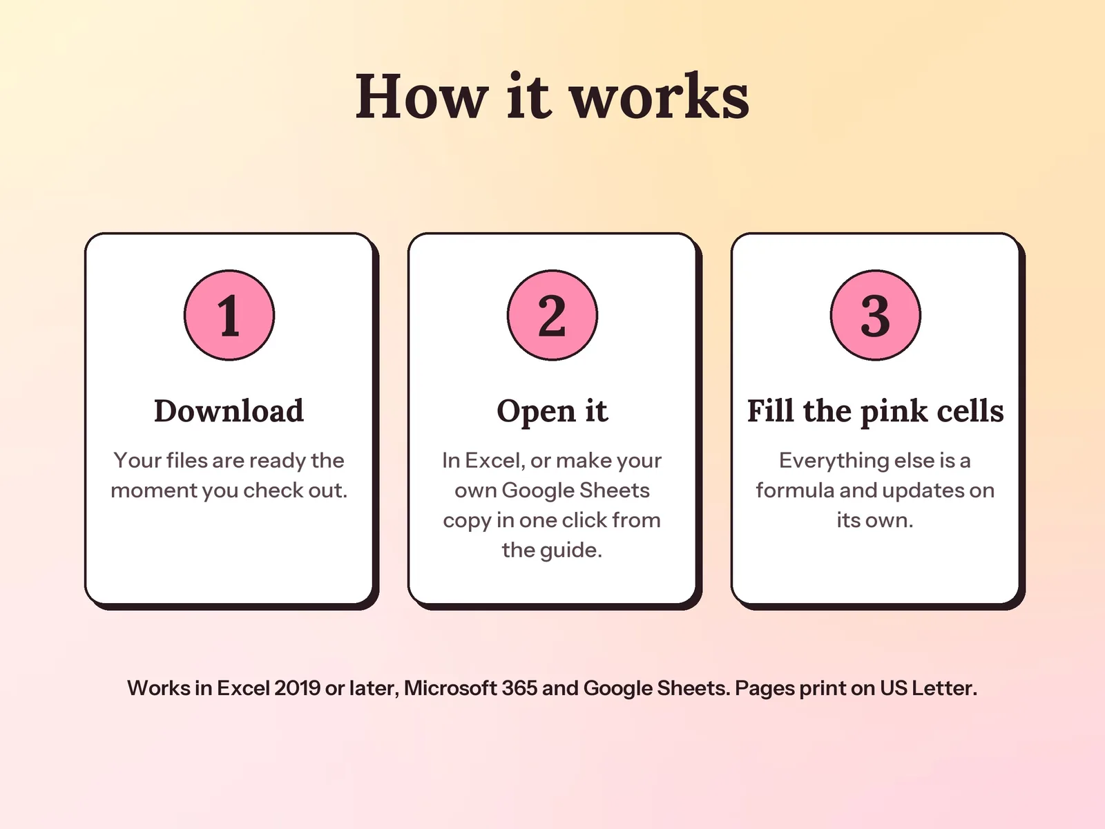 Weekly Planner Template & Time Tracker: how it works in three steps